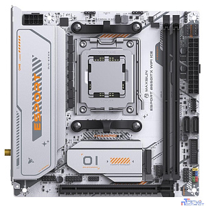 MAXSUN MS-eSport B650ITX WIFI ICE (Socket AM5, mini-ITX, 2*DDR5(96Gb), DP/HDMI, 2*SATA3, 2*M.2, 1*PCIEx16, 4*USB2.0, 2*USB 3.0, LAN 1*2,5G, Bluetooth5.2, Wi-Fi 802.11ax, RTL)