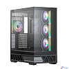 XASTRA Корпус Q700 4ARGB-C10-UC Black ATX/Aquarium/Screewless/4x120mm ARGB PWM mirror fans/Argb+PWM HUB 10port/Type C Q700-4FM12A-C10-UC