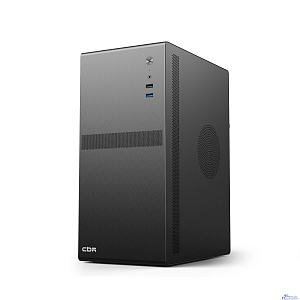 CBR Корпус mATX Minitower V203, без БП, 1*USB 3.0, 1*USB 2.0, HD Audio+Mic, Black [PCC-MATX-V203-WPSU]