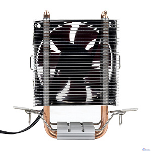 CBR-CC-2800-PWM Кулер для процессора, Al+Cu, 2 heat pipes, Socket 775/1155/1156/1150/1151/1200/1700/940/AM2/АМ2+/АМ3/AM3+/FM1/FM2/AM4/AM5, TDP 95W, 90mm Fan, 1600RPM, HB, PWM, 4pin, 26db