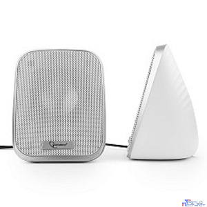 Акустич. система 2.0 Gembird SPK-100-W, белый, 6 Вт, регулятор громкости, USB-питание