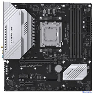 MAXSUN MS-Terminator B850M WIFI (Socket AM5, mATX, 4*DDR5(192Gb), DP/HDMI, 4*SATA3, 2*M.2, 1*PCIEx16/1*PCIEx4/1*PCIEx1, 4*USB2.0, 4*USB 3.0, 1*Type-C, LAN 1*2,5G, Bluetooth, Wi-Fi 802.11ax, RTL)