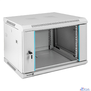 Exegate EX298599RUS Шкаф телекоммуникационный 19" настенный 6U ExeGate EC-WM-6U.450.G.GREY (19”, 6U, 600x450x370mm (ШхГхВ), передняя дверь закаленное стекло, съемные боковые панели, пыле- и влагозащит