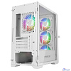 Powercase ByteFlow Micro White, Tempered Glass, 4х 120mm ARGB fans, ARGB HUB, белый, mATX (CAMBFW-A4)