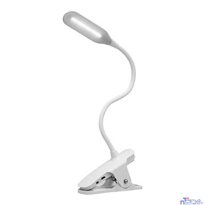 Rexant 609-001 Светильник настольный Click 4Вт, LED, 4000К, диммируемый 3 ступени, заряжаемый, на прищепке, белый