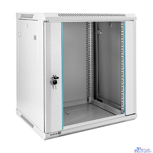 Exegate EX298603RUS Шкаф телекоммуникационный 19" настенный 12U ExeGate EC-WM-12U.450.G.GREY (19”, 12U, 600x450x635mm (ШхГхВ), передняя дверь закаленное стекло, съемные боковые панели, пыле- и влагоза
