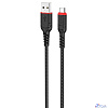 HOCO X59/ USB кабель Micro/ 2m/ 2.4A/ Нейлон/ Black
