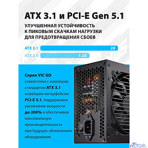 Блок питания FSP VIC-850GD ATX 850W, 80+ GOLD (POA8500101)