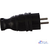 ЭРА Б0044540 Вилка V8-B-IP44 каучуковая с заземлением прямая 16A IP44 черная