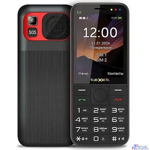 TEXET TM-315 цвет черный-красный