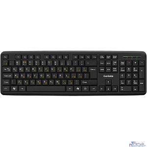 Exegate EX287138RUS Клавиатура ExeGate LY-405 (USB, 105кл., Enter большой, шнур 1,5м, черная, Color box)