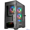 Powercase Alisio Micro X4B V2, Tempered Glass, 4х 120mm ARGB fans, ARGB HUB, чёрный, mATX (CAMCXB-A4)
