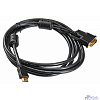 Кабель Buro HDMI-19M-DVI-D-3M HDMI (m) DVI-D (m) 3м феррит.кольца (817225)
