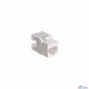 NTSS Модуль Keystone NTSS UTP RJ45 cat.5e, 180 градусов, белый NTSS-KJ-UTP-RJ45-5e-180-WT