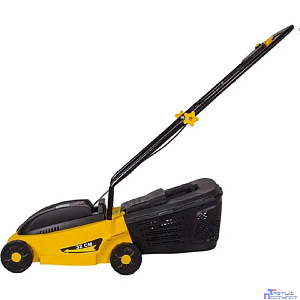 Huter ELM-1100 Газонокосилка электрическая [70/4/2] { 220В, 1,1 кВт, высота среза 28 / 45 / 55 мм, ширина среза 380 мм, объем травосборника 28 л }