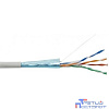 PROconnect (01-0142-3-50) Кабель витая пара омедненный, F/UTP, CCA, CAT 5e, PVC, 4PR, 24AWG, INDOOR, SOLID, серый, 50м