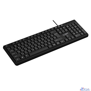 CBR KB 111 Carbon USB, Клавиатура 104 кл., офисн., 1,5 м, поверхность под карбон