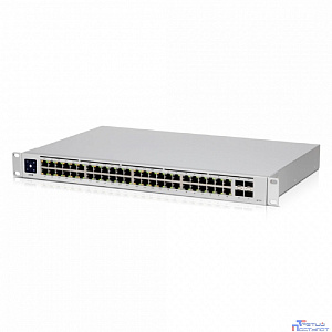 UBIQUITI USW-48-POE PoE-коммутатор в стойку, 48х 1G RJ45, 4х SFP, раздача 195 Вт