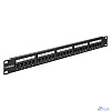 Exegate EX281084RUS Патч-панель телефонная 19", 1U 25 port ExeGate разъём RJ-12 6P4C, RoHS, цвет черный