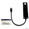 5bites Кабель-адаптер UA3C-45-09BK Type-C / 3*USB2.0 сетевая карта / RJ45 100MB / BLACK