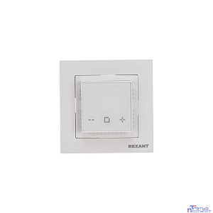 Rexant (51-0577) Терморегулятор цифровой RX-44W сенсорный, программируемый, с Wi-Fi, белый (совместим с рамкой Schneider, Legrand, ABB, Gira)
