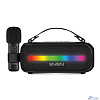 SVEN PS-255, черный (12 Вт, Bluetooth, FM, USB, караоке микрофон, 3600мА*ч)