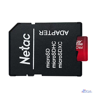 Micro SecureDigital 32GB Netac MicroSD card P500 Extreme Pro, retail version w/SD adapter [NT02P500PRO-032G-R]