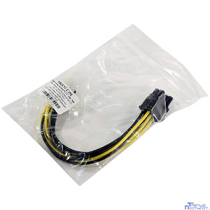 ORIENT C392, Переходник питания для PCI-Ex видеокарт 2 x Molex 4pin (M) -> 8pin (6pin+2pin)