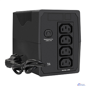 Exegate EP285538RUS ИБП ExeGate Power Back BNB-600.LED.AVR.C13.RJ <600VA/360W, LED, AVR,4*IEC-C13, RJ45/11, Black>