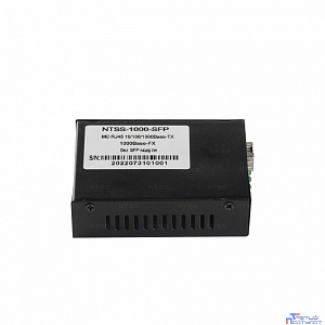 NTSS Медиаконвертер NTSS с RJ45 портом 10/100/1000Base-TX/1000Base-FX, без SFP модуля, расстояние передачи до 3,20,40,60,80,120,160,200 км, DC 5В 2А NTSS-1000-SFP