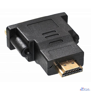 Переходник Buro HDMI-19M-DVI-I(F)-ADPT DVI-I(f) HDMI (m) черный (359901)