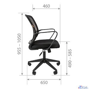 Офисное кресло Chairman 698 Россия TW-01 черный (7058331)