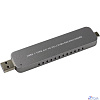 ORIENT 3552U3, USB 3.1 Gen2 контейнер для SSD M.2 NVMe 2242/2260/2280 M-key, PCIe Gen3x2 (JMS583),10 GB/s, поддержка UAPS,TRIM, разъем USB3.1 Type-A + Type-C, корпус в виде флешки, черный (30902)