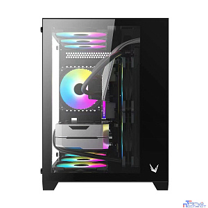 Корпус Formula Crystal Z5 TG черный без БП mATX 1x120mm 2xUSB2.0 1xUSB3.0 audio bott PSU