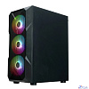 XASTRA Корпус A304 4FRGB Black ATX/Mesh/half-size TG/4x120mm FRGB FC fans/ A304-4FC12F