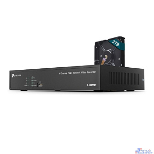 TP-Link VIGI NVR1004H-4P-2TB 4-канальный сетевой видеорегистратор с поддержкой PoE+