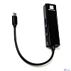 5bites Кабель-адаптер UA3C-45-09BK Type-C / 3*USB2.0 сетевая карта / RJ45 100MB / BLACK