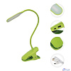 Rexant 609-036 Светильник настольный Click 4Вт, LED, 4000К, диммируемый 3 ступени, заряжаемый, на прищепке, зеленый