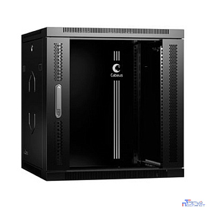 CABEUS SH-05F-12U60/60-R-BK 12U 600X600X635MM (ШХГХВ) ДВЕРЬ СТЕКЛО, ЦВЕТ ЧЕРНЫЙ (RAL 9004)