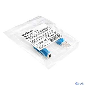 Exegate EX296331RUS Кабель-адаптер для подключения наушников к устройствам с USB Type-C ExeGate <EX-CCA-UC3.5F-01> (USB Type-C/Jack3.5F (headset), для подключения стандартных наушников, колонок 3.5 мм