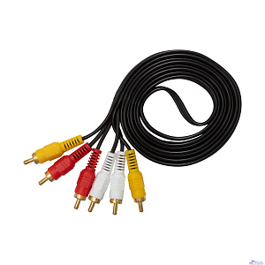 Bion Кабель аудио, 3RCA - 3RCA, 1.8 м [BXP-CCV-539-018M]