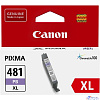 Canon CLI-481XL PB 2048C001 Картридж для PIXMA TS6140/TS8140TS/TS9140/TR7540/TR8540, фото голубой