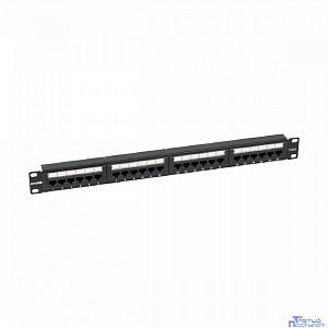 NTSS Патч-панель NTSS 24 UTP порта RJ45, cat.6, 1U, Dual IDC, без органайзера NTSS-PP-1U-24-UTP-RJ45-6-D