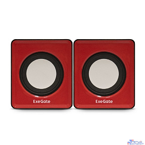 Exegate EX289920RUS Акустическая система 2.0 ExeGate Disco 140 Red (питание USB, 2х3Вт (6Вт RMS), 100-20000Гц, красный)