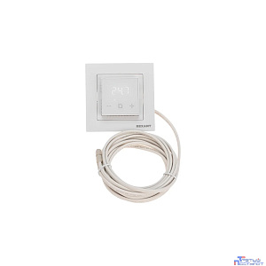 Rexant (51-0577) Терморегулятор цифровой RX-44W сенсорный, программируемый, с Wi-Fi, белый (совместим с рамкой Schneider, Legrand, ABB, Gira)