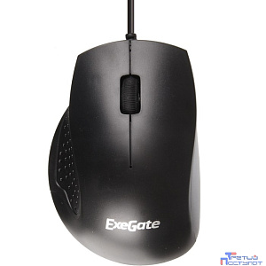 Exegate EX264101RUS Мышь Exegate SH-9028  <black, optical,  3btn/scroll, 1000dpi, USB, шнур 1,5м>, Color box