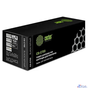 CACTUS Cartridge 703 Картридж (CS-C703) для принтеров CANON LBP2900/LBP3000 (2000 стр.)