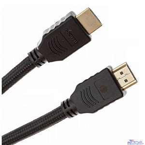 Cactus CS-HDMI.1.4-1 Кабель аудио-видео HDMI (m)/HDMI (m) 1м. Позолоченные контакты черный