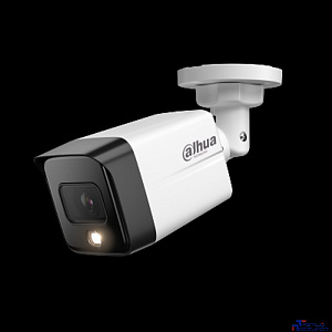 DAHUA DH-IPC-HFW1239TC1P-SA-IL-0280B-S6 Уличная цилиндрическая IP-видеокамера с ИК 30м и LED 30м 2Мп; 1/2.8” CMOS; объектив 2.8мм обнаружение людей;  IP67; металл, пластик