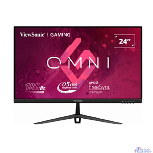 LCD ViewSonic 23.8" VX2428 {IPS 1920x1080 180Hz 0.5ms 178/178 250cd 8bit(6bit+FRC) HDR10 2xHDMI1.4 DisplayPort1.4 FreeSync(Prem) 2x2W VESA}